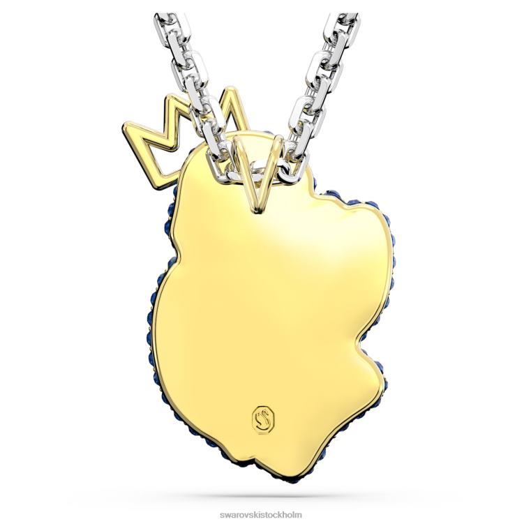 Swarovski pop svanhänge P28L291 Smycken svan, blå, rodiumpläterad
