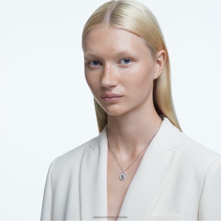 Swarovski signum hänge P28L296 Smycken svan, vit, rodiumpläterad