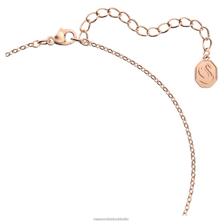 Swarovski signum hänge P28L301 Smycken svan, vit, roséguld pläterad