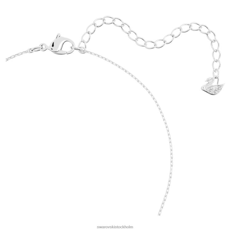 Swarovski solitärhänge P28L175 Smycken rund skuren, vit, rodiumpläterad