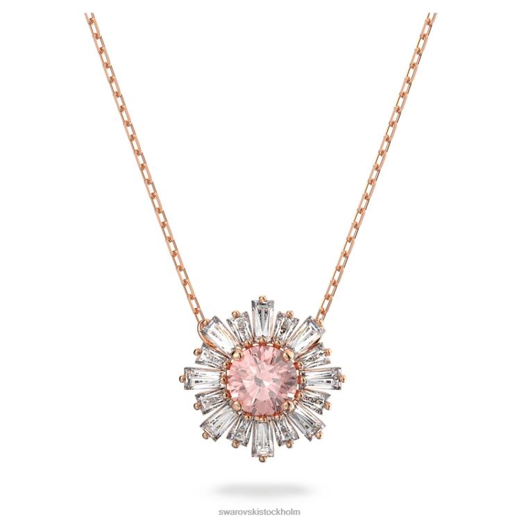 Swarovski solskenshänge P28L236 Smycken blandade snitt, sol, rosa, roséguld pläterad