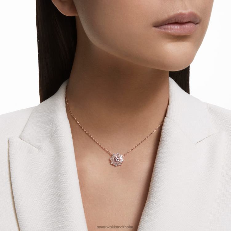 Swarovski solskenshänge P28L236 Smycken blandade snitt, sol, rosa, roséguld pläterad