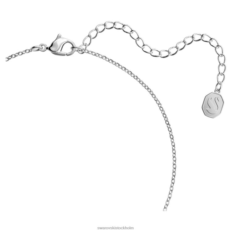 Swarovski stella hänge P28L244 Smycken blandade snitt, stjärna, vit, rodiumpläterad