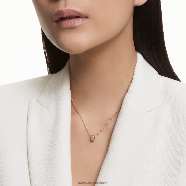 Swarovski stenhänge P28L316 Smycken rosa, roséguld pläterad