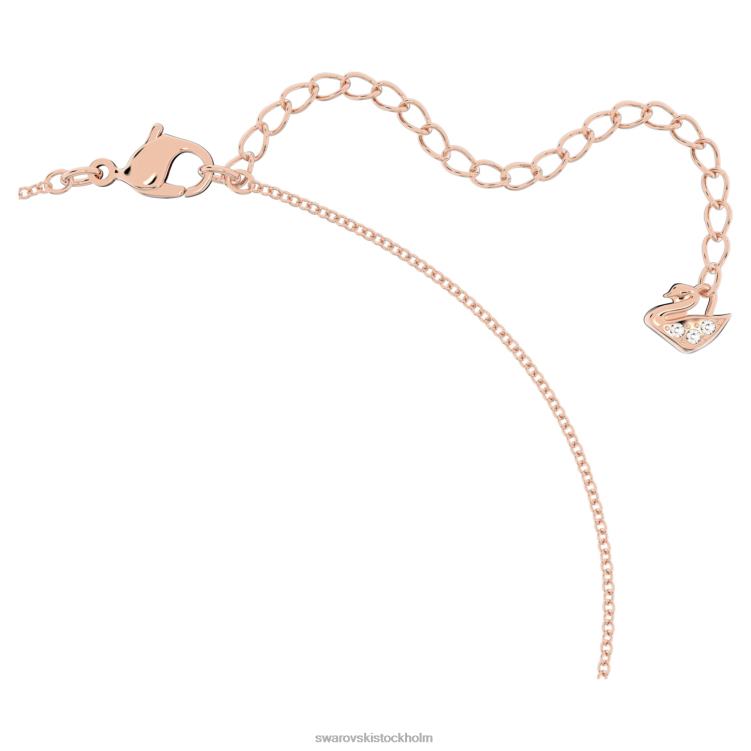 Swarovski stenhänge P28L316 Smycken rosa, roséguld pläterad