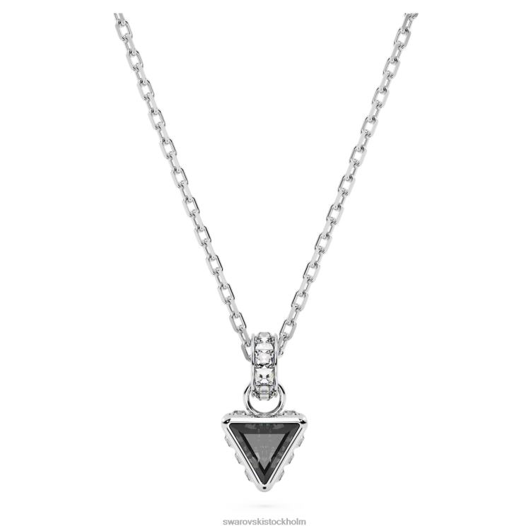 Swarovski stilla hänge P28L254 Smycken triangelskuren, grå, rodiumpläterad