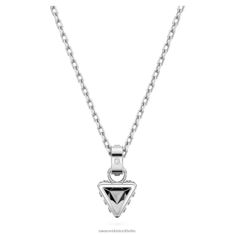 Swarovski stilla hänge P28L254 Smycken triangelskuren, grå, rodiumpläterad