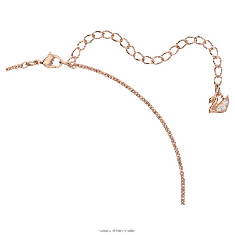 Swarovski teddyhänge P28L176 Smycken björn, rosa, roséguld pläterad