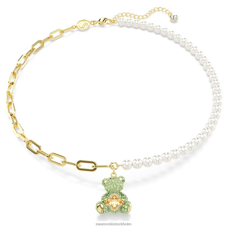 Swarovski teddyhänge P28L274 Smycken björn, flerfärgad, guldfärgad