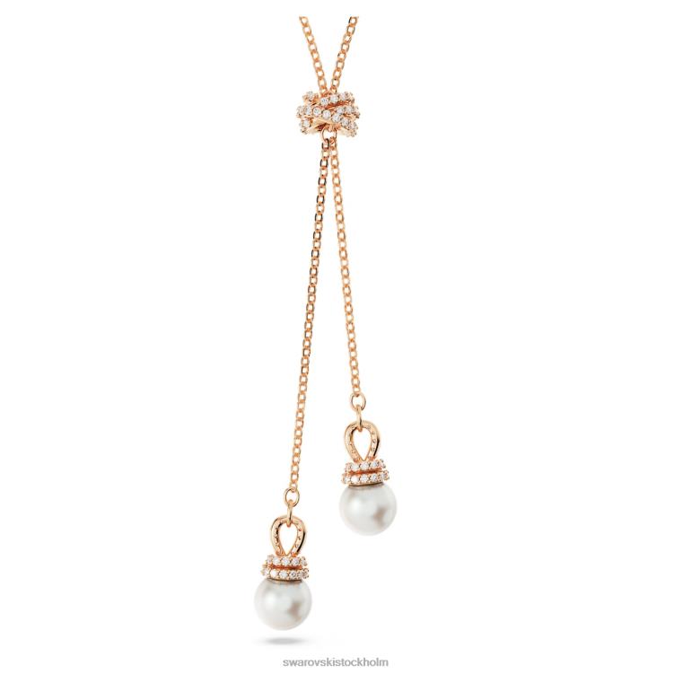 Swarovski ursprungligen y hänge P28L272 Smycken vit, roséguld pläterad