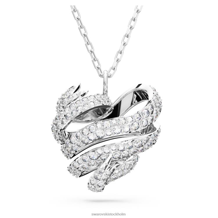 Swarovski volta hänge P28L237 Smycken hjärta, vit, rodiumpläterad