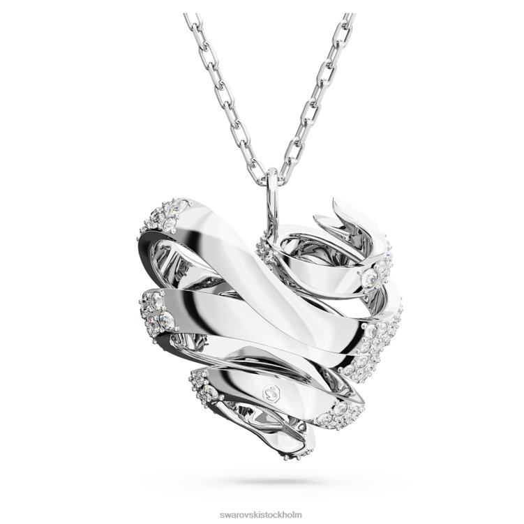 Swarovski volta hänge P28L237 Smycken hjärta, vit, rodiumpläterad