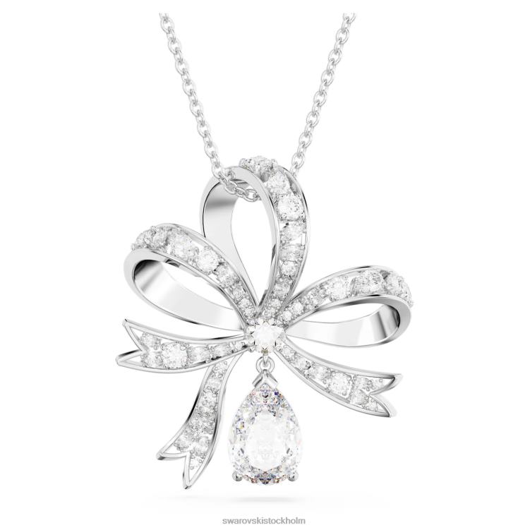 Swarovski volta hänge P28L249 Smycken rosett, vit, rodiumpläterad