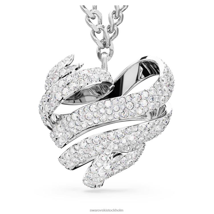 Swarovski volta hänge P28L262 Smycken hjärta, vit, rodiumpläterad