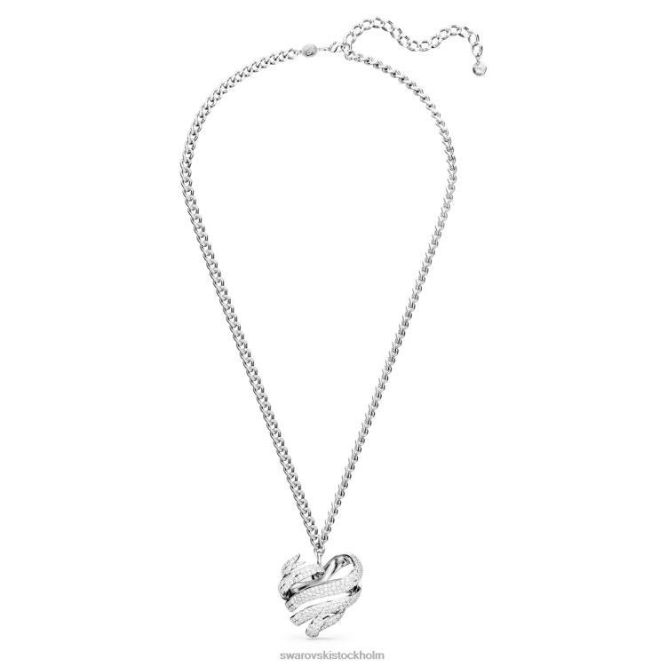Swarovski volta hänge P28L262 Smycken hjärta, vit, rodiumpläterad