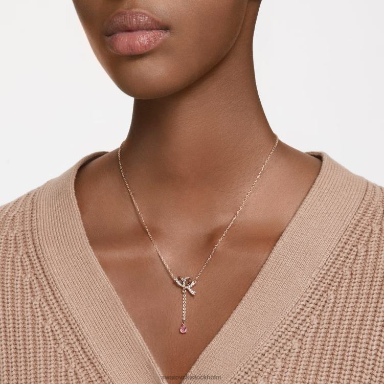 Swarovski volta y hänge P28L247 Smycken rosett, rosa, roséguld pläterad