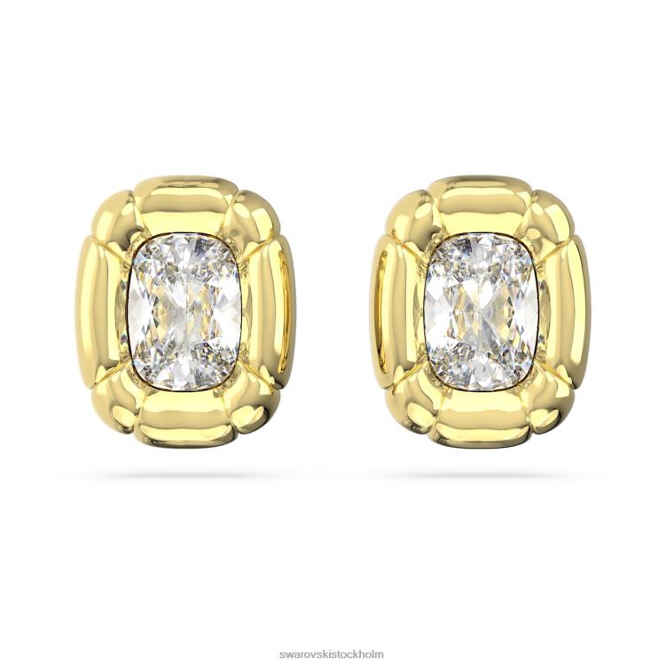 Swarovski dulcis clip örhängen P28L949 Smycken kuddskuren, guldton, guldfärgad
