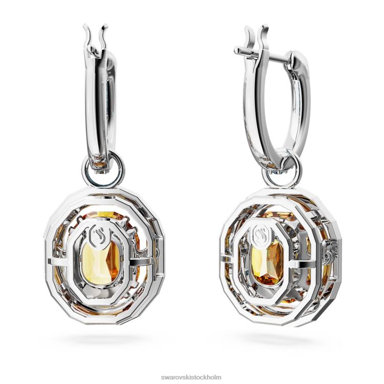 Swarovski chroma drop örhängen P28L767 Smycken oktagonskuren, flerfärgad, rodiumpläterad