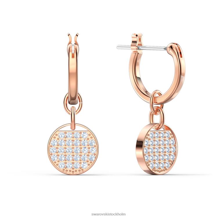 Swarovski ingefära droppe örhängen P28L822 Smycken vit, roséguld pläterad