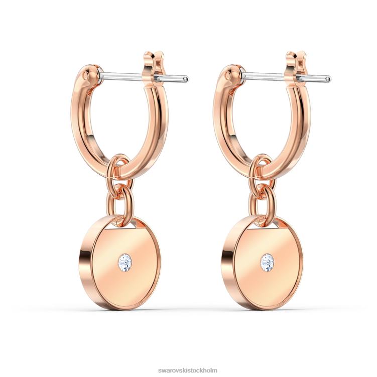 Swarovski ingefära droppe örhängen P28L822 Smycken vit, roséguld pläterad