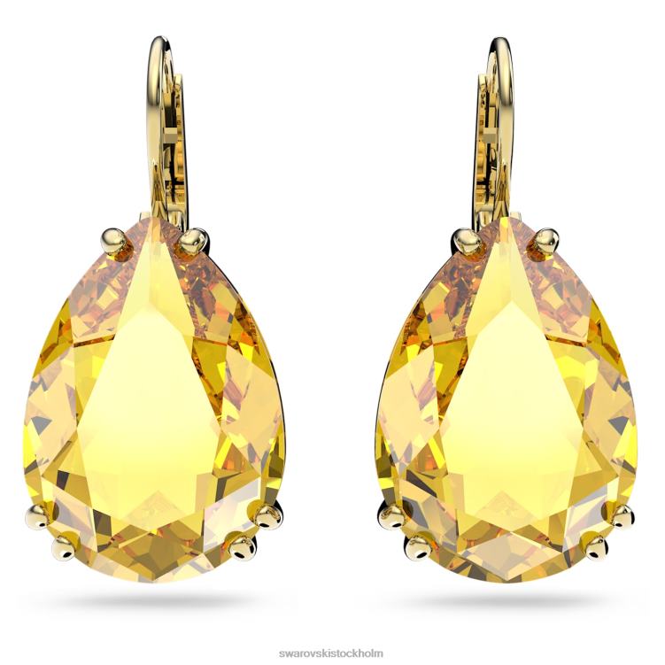 Swarovski millenia droppe örhängen P28L803 Smycken päronslipad, gul, guldfärgad
