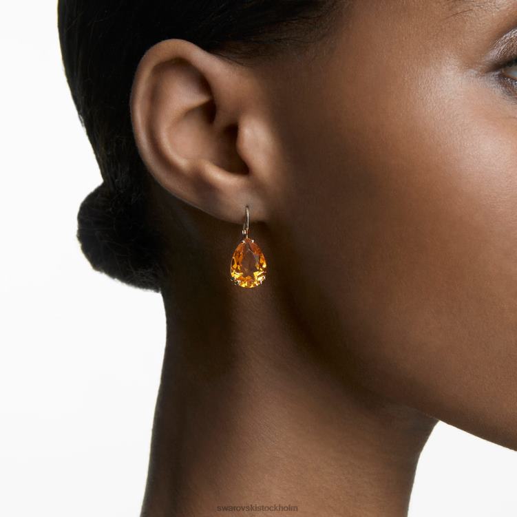 Swarovski millenia droppe örhängen P28L803 Smycken päronslipad, gul, guldfärgad