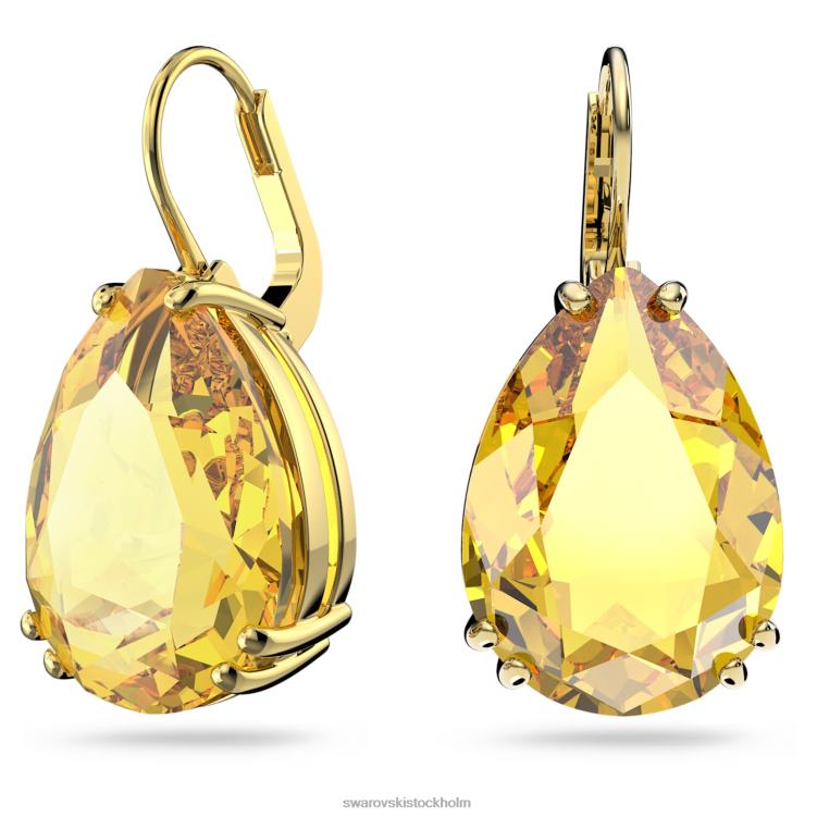 Swarovski millenia droppe örhängen P28L803 Smycken päronslipad, gul, guldfärgad