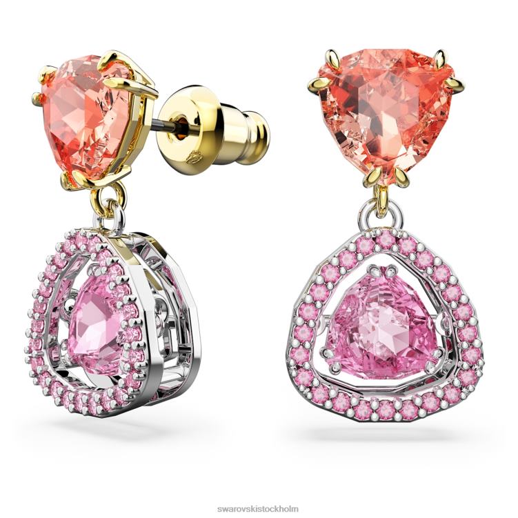 Swarovski millenia droppe örhängen P28L840 Smycken triljantskuren, flerfärgad, blandad metallfinish
