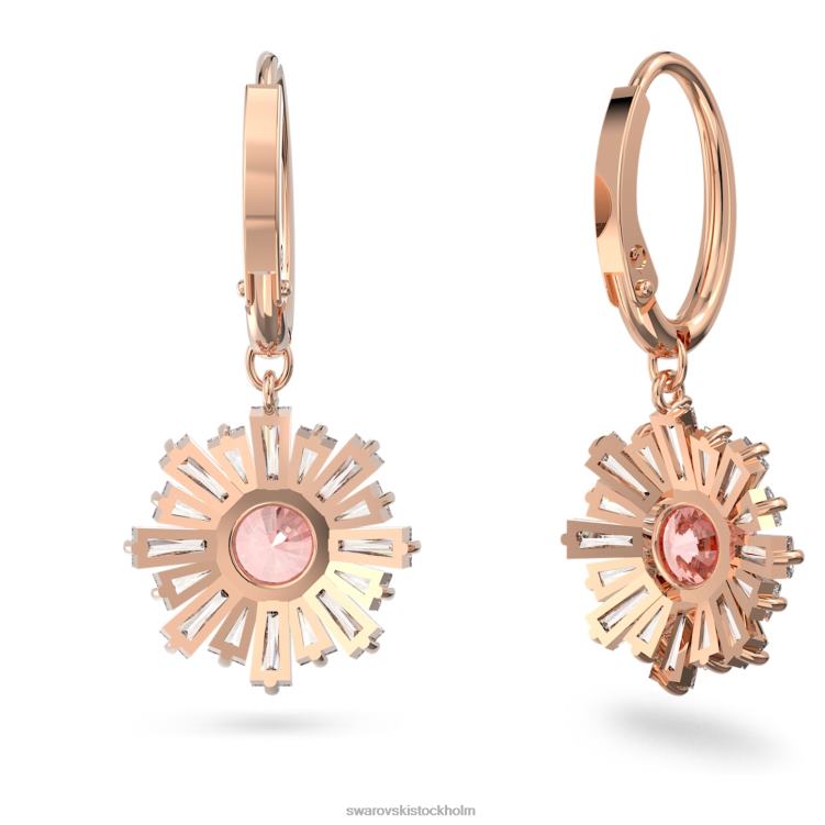 Swarovski sunshine drop örhängen P28L915 Smycken blandade snitt, sol, rosa, roséguld pläterad