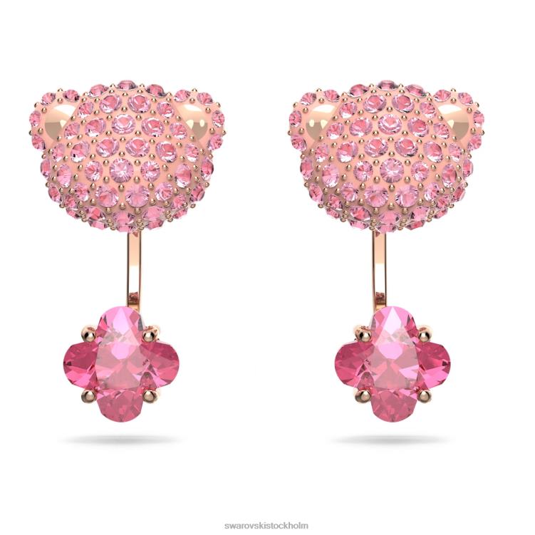 Swarovski teddy jackor med örhängen P28L857 Smycken björn, rosa, roséguld pläterad