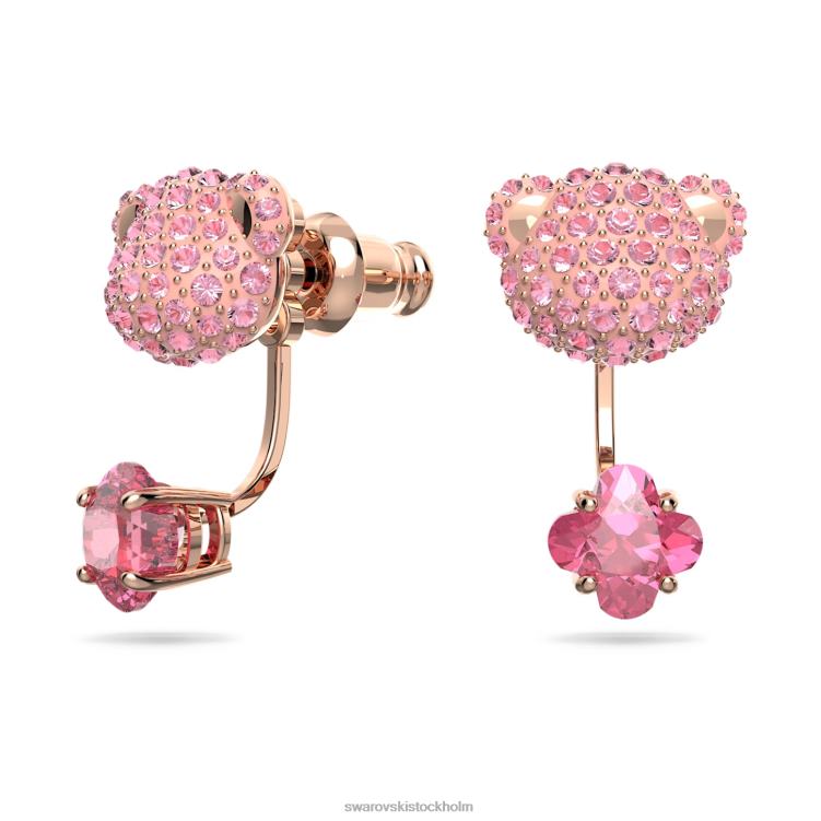 Swarovski teddy jackor med örhängen P28L857 Smycken björn, rosa, roséguld pläterad