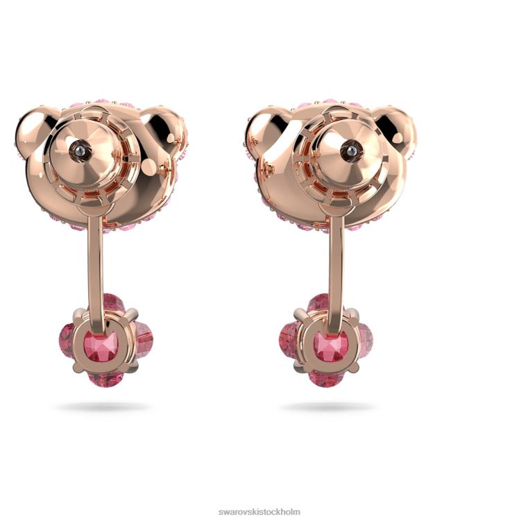 Swarovski teddy jackor med örhängen P28L857 Smycken björn, rosa, roséguld pläterad