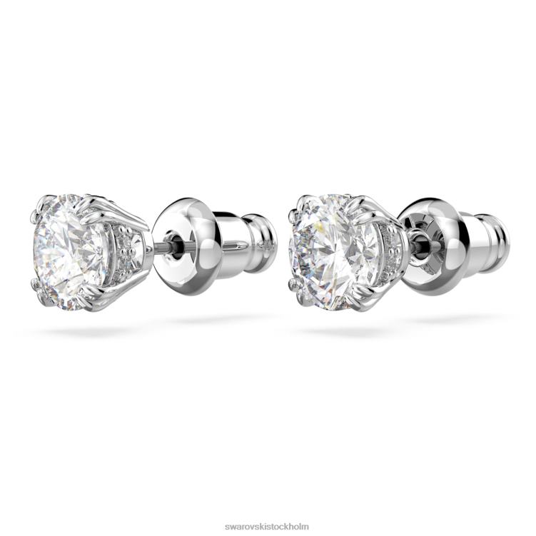 Swarovski constella örhängen P28L746 Smycken rund skuren, vit, rodiumpläterad