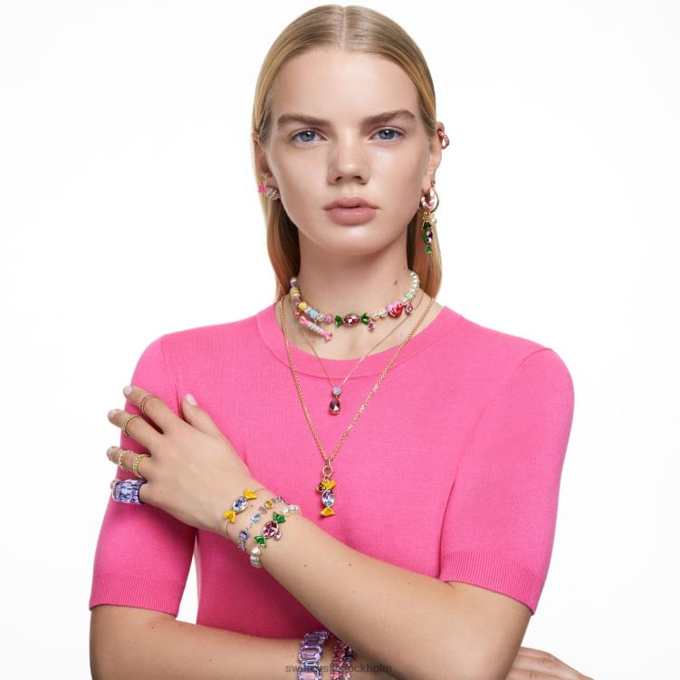 Swarovski dulcis örhängen P28L748 Smycken godis, flerfärgad, guldfärgad