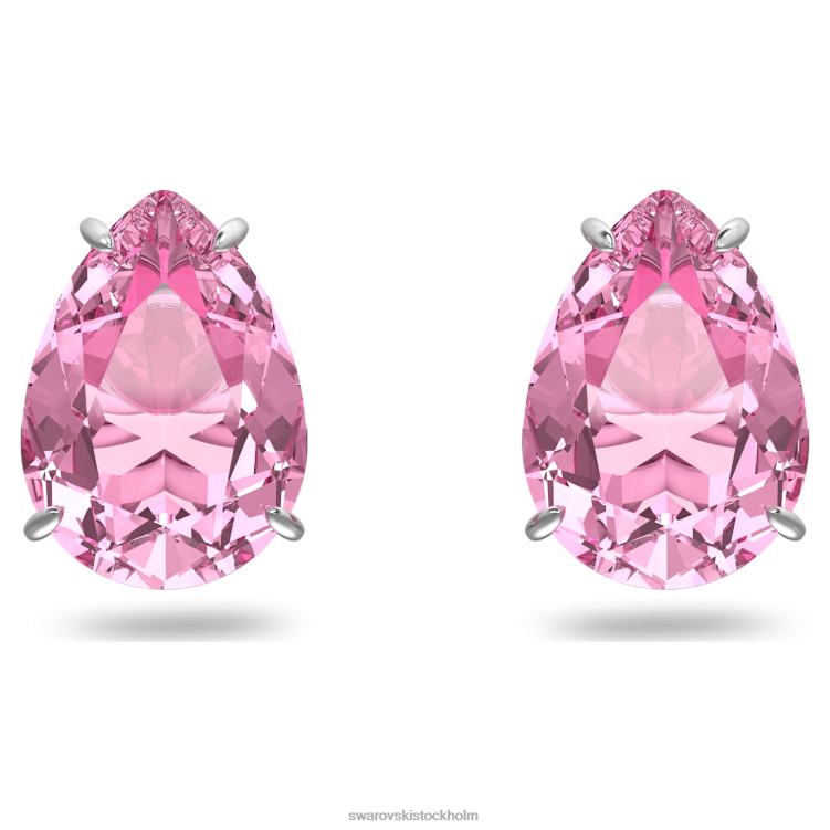 Swarovski gema örhängen P28L663 Smycken drop cut, rosa, rodiumpläterad