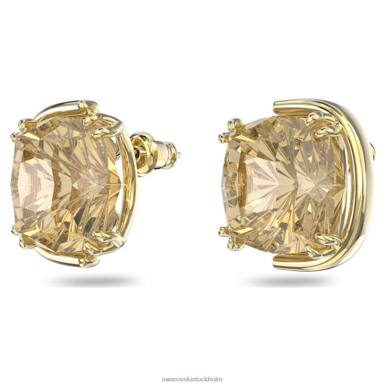 Swarovski harmonia örhängen P28L687 Smycken kuddskuren, guldton, guldfärgad