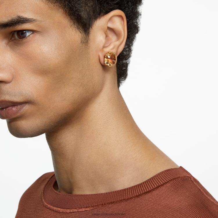 Swarovski harmonia örhängen P28L687 Smycken kuddskuren, guldton, guldfärgad