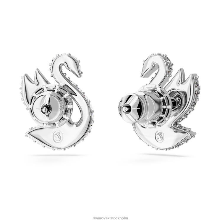 Swarovski ikoniska svanörhängen P28L707 Smycken svan, vit, rodiumpläterad