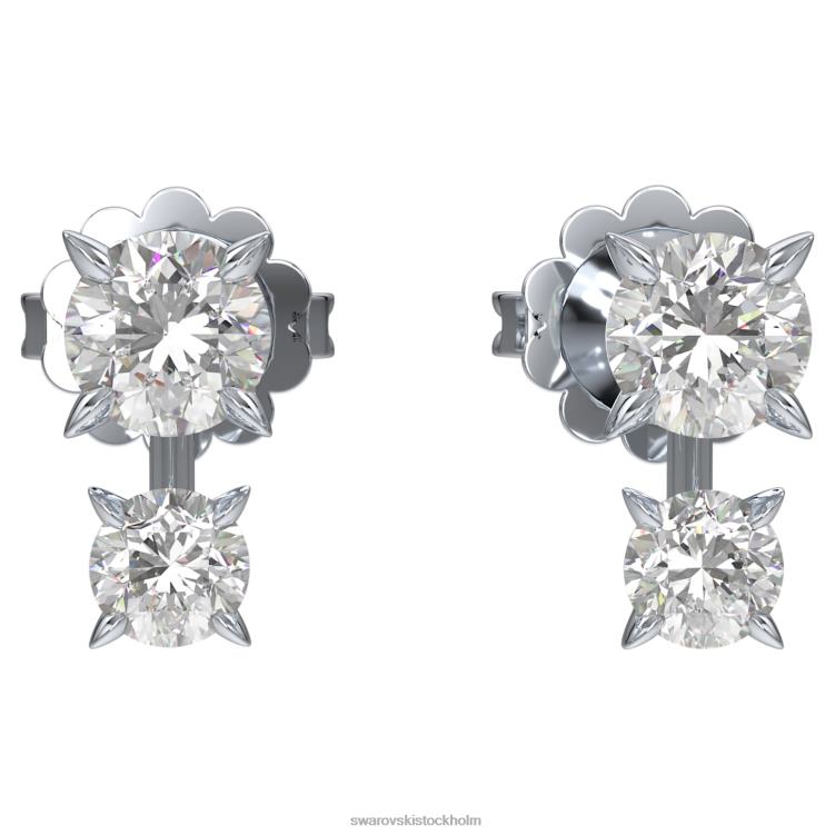Swarovski intima örhängen P28L653 Smycken 14k vitguld