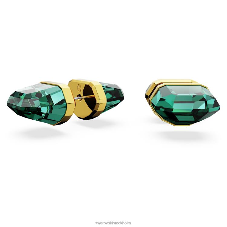 Swarovski ljusa örhängen P28L711 Smycken grön, guldfärgad