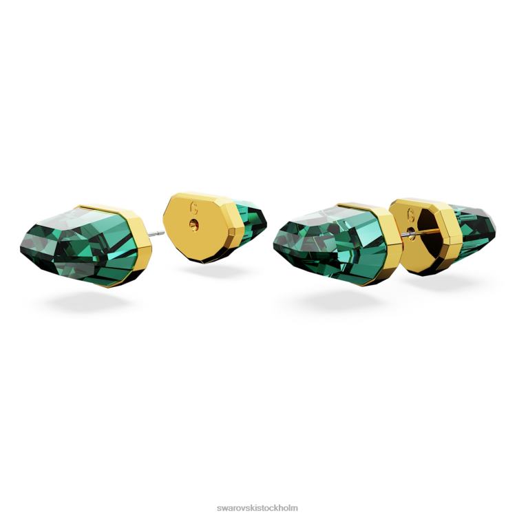 Swarovski ljusa örhängen P28L711 Smycken grön, guldfärgad