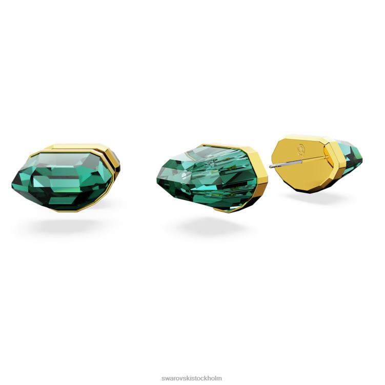 Swarovski ljusa örhängen P28L711 Smycken grön, guldfärgad