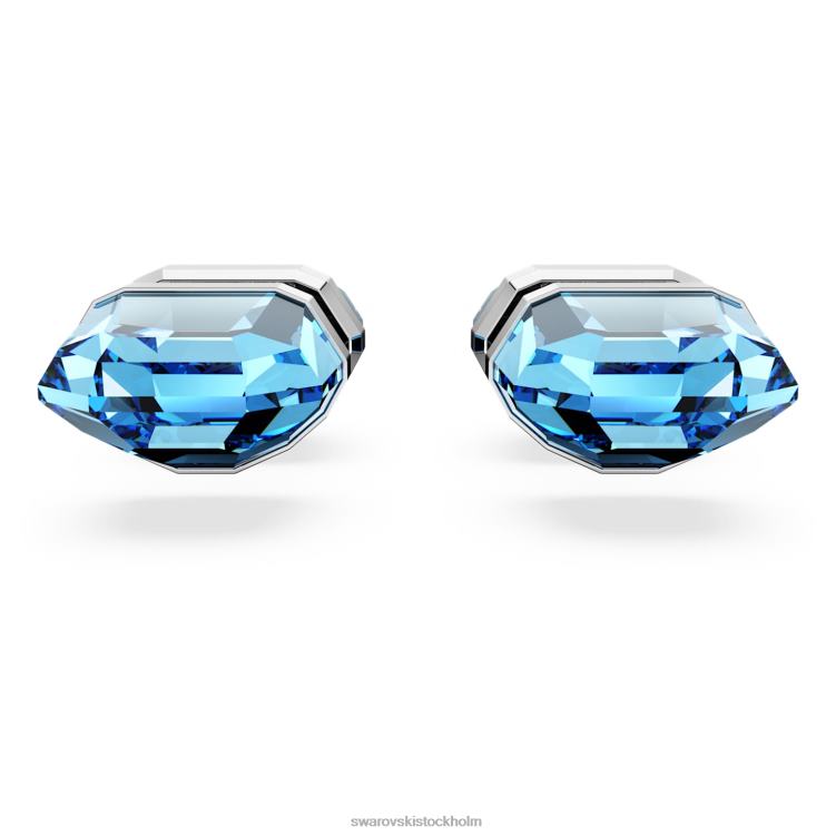 Swarovski ljusa örhängen P28L713 Smycken blå, rodiumpläterad