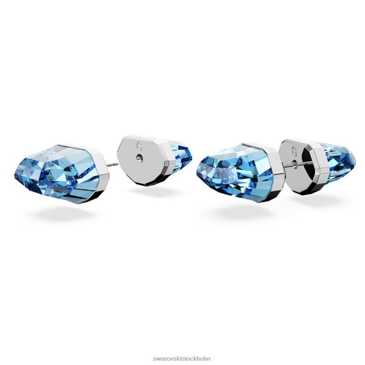 Swarovski ljusa örhängen P28L713 Smycken blå, rodiumpläterad