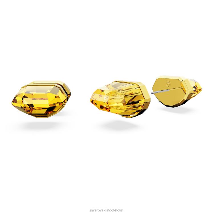 Swarovski ljusa örhängen P28L715 Smycken gul, guldfärgad pläterad