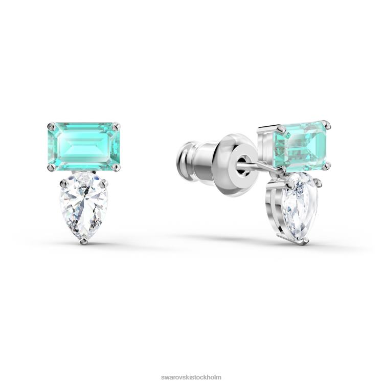 Swarovski locka till sig örhängen P28L860 Smycken blandade snitt, blå, rodiumpläterade