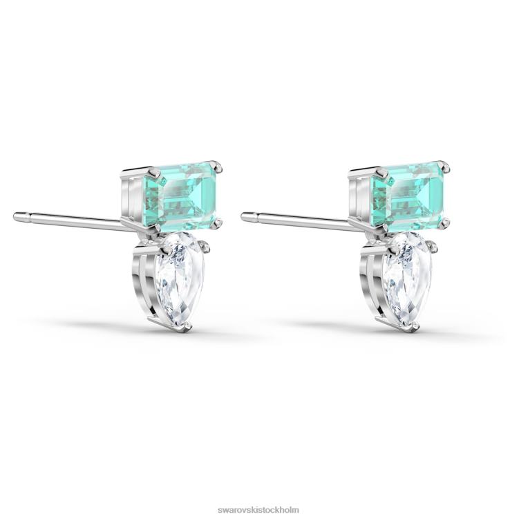 Swarovski locka till sig örhängen P28L860 Smycken blandade snitt, blå, rodiumpläterade