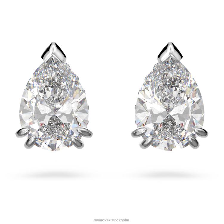Swarovski millenia örhängen P28L669 Smycken päronskuren, vit, rodiumpläterad