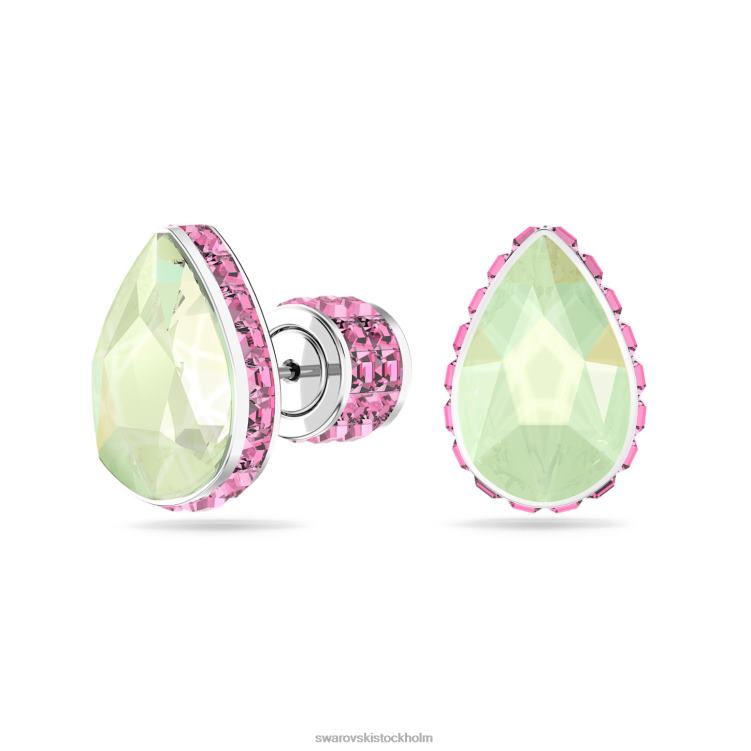 Swarovski orbita örhängen P28L700 Smycken droppskuren, flerfärgad, rodiumpläterad