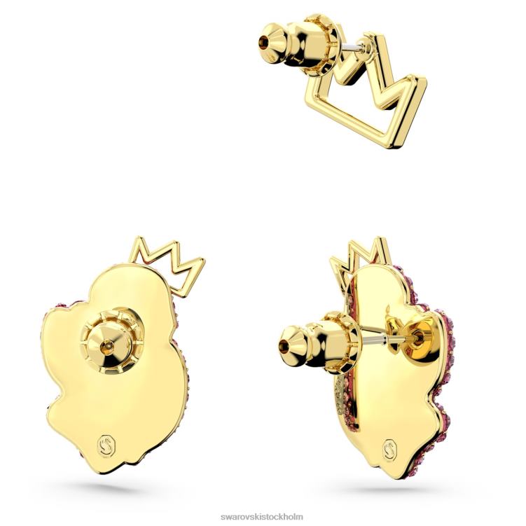 Swarovski pop svan örhängen P28L395 Smycken svan, rosa, guldfärgad